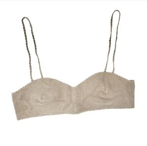 ZARA crocheted bralette crop top NWT festival sexy